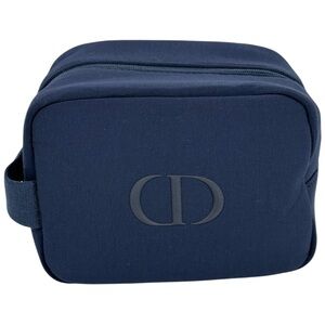 Dior Beauty CD Sauvage Toiletry Cosmetic Makeup Travel Pouch Bag Unisex Navy